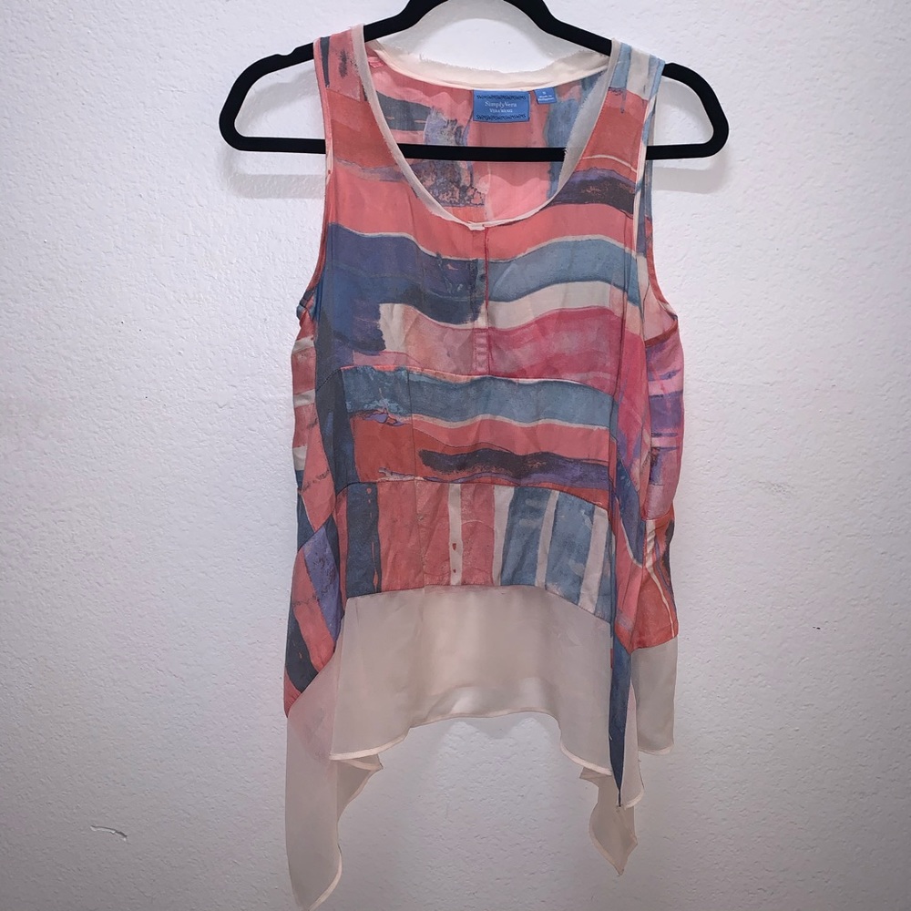 Simply Vera Vera Wang Small Flow Tank Top